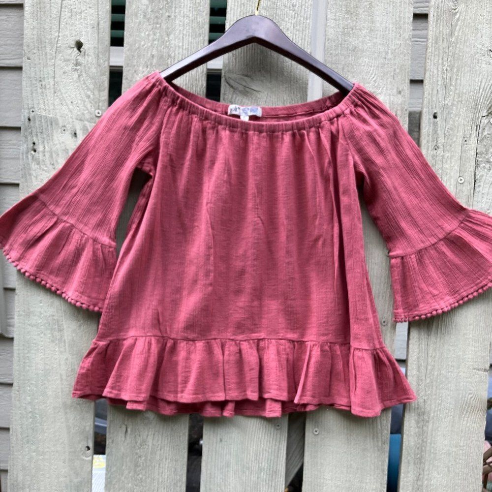 JOLT S 3/4 BELL SLEEVE KNITTED WOMEN’S TOP